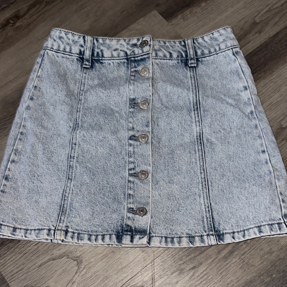 Forever 21 Gray A-Line Mini Skirt